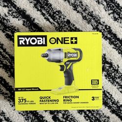 Ryobi 18V ONE+ 1/2” Impact Wrench (Tool Only) – New in Box