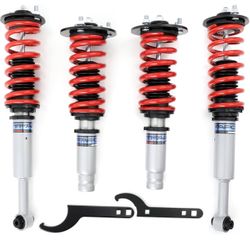 red and black coilovers 