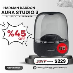 🔊 Harman Kardon Aura Studio 3 – $229 o $1 de Entrada | Ahorra 45% + Garantía de Hasta 1 Año 🎶