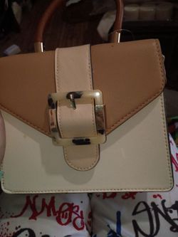 NWT Aldo Bertrax Medium Colorblock Satchel Crossbody – Beige Multi