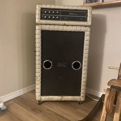 Vintage Kustom Bass Guitar Amp And Cab 
