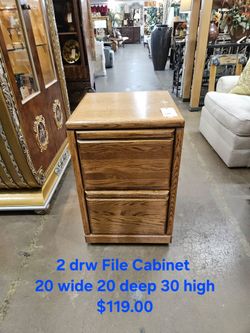 File Cabinet 2 drw on wheels Another Time Around Furniture 
2811 E. Bell Road 
Phoenix Az 85032