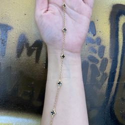 14k ANKLET FLOWET 