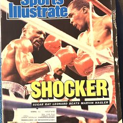 Sports Illustrated April 13, 1987 Shocker Sugar Ray Leonard Beats Marvin Hagler