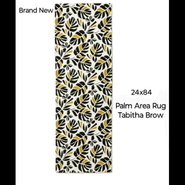 Brand New - Tabitha Brow- 24x48- Palm Area Rug