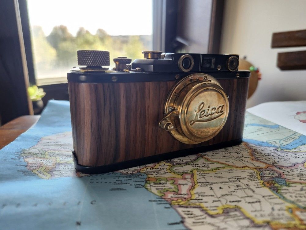 Russian-Made WWII Era Leica Camera with Leitz Elmar Lens