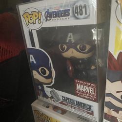 Avengers Endgame Captain America With Mjolnir Marvel Collector Corps Exclusive Funko Pop 