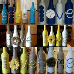 Wine bottle decor