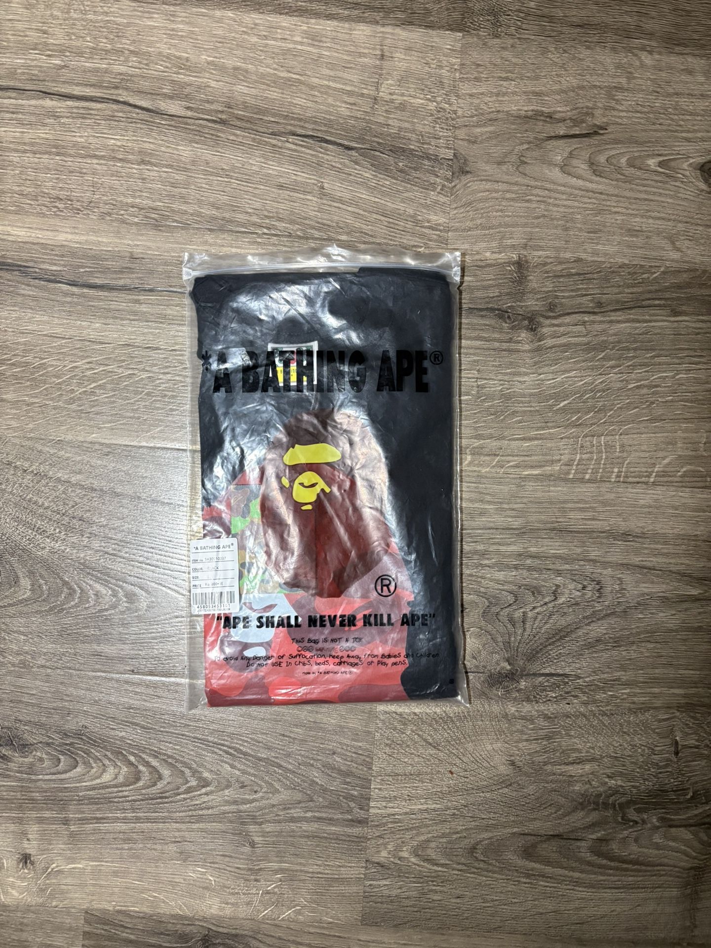 Red Camo Bape Tee Size L