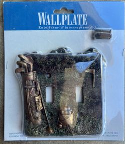 WALLPLATE Enjoliveur d interrupteur Cover 3-D GOLF New FIGI golf Hand painted