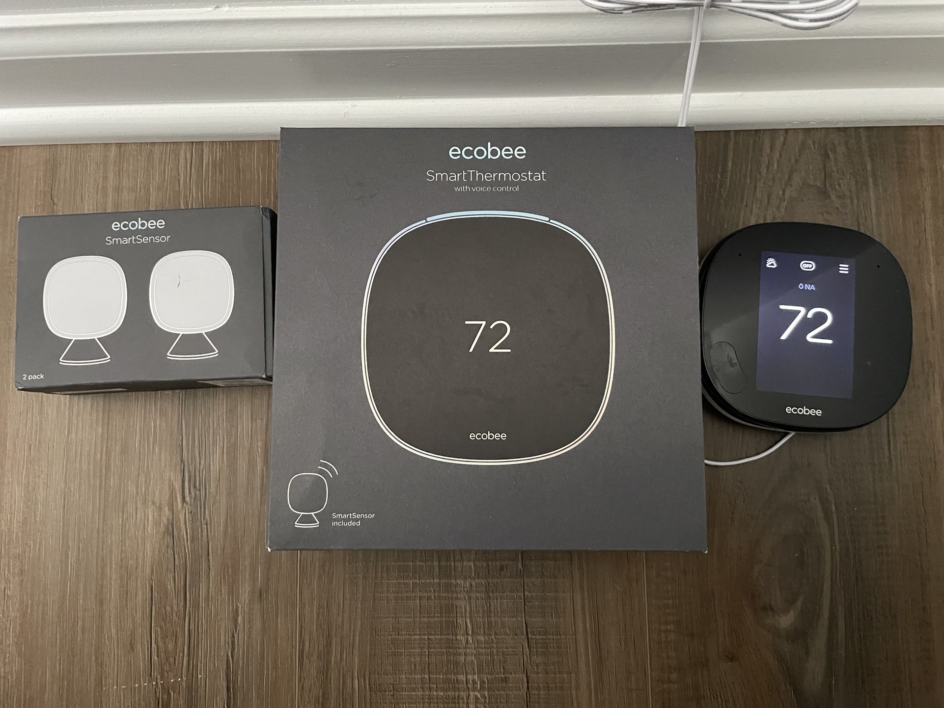 Ecobee Thermostat with 3 Sensors
