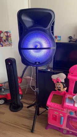 Audster 15" Portable Bluetooth PA Speaker with Tripod Stand (AUD-R115CO)