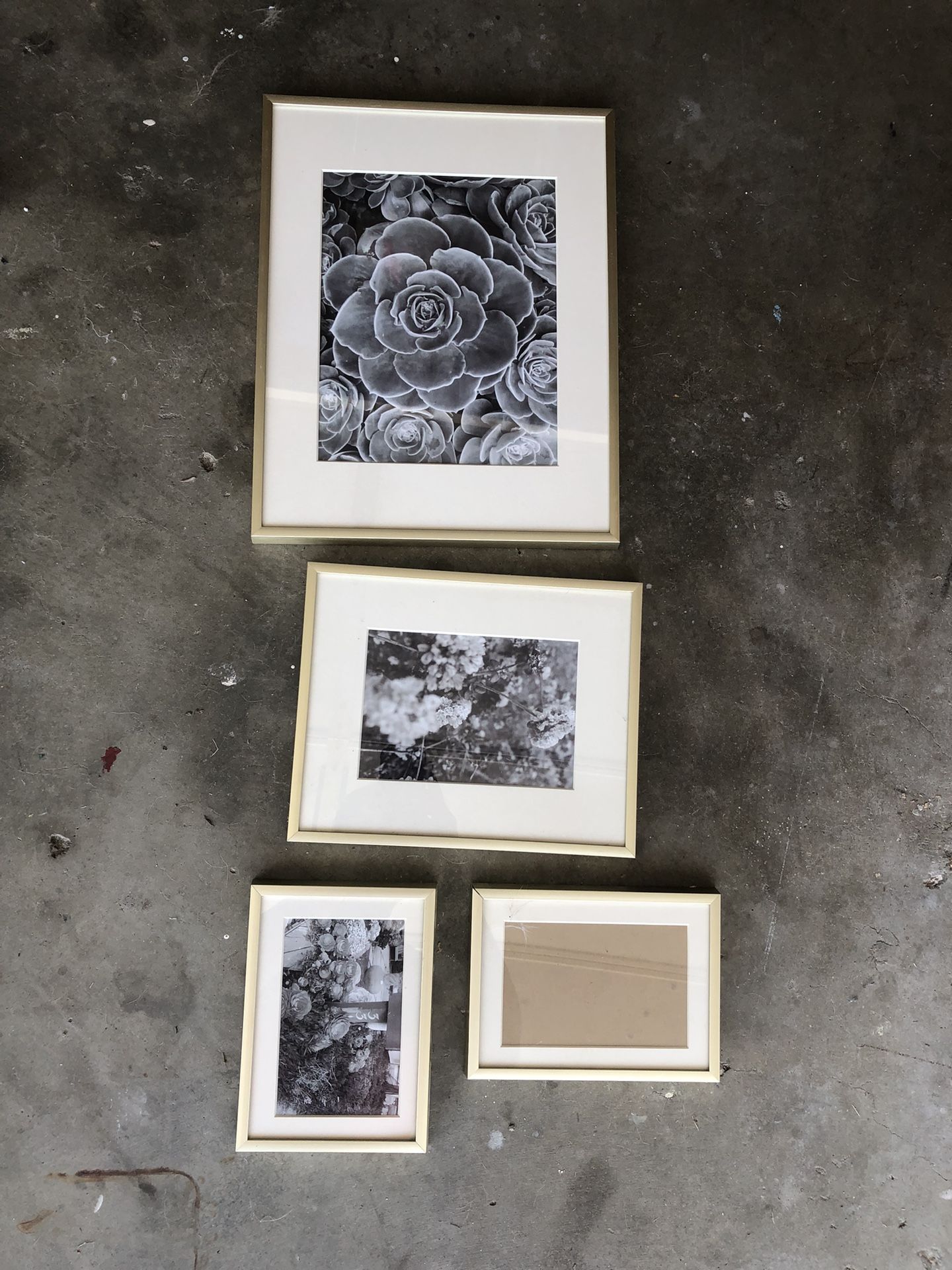 Set Of 4 Gold Picture Frames