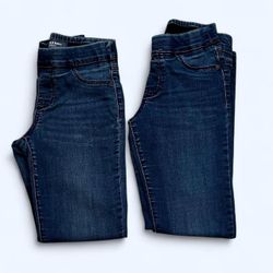 2 Old Navy Women’s Size 2 Blue Jean Dark Wash Mid Rise Rockstar Skinny Jeans Bundle