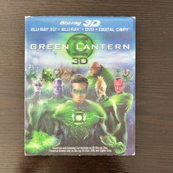 The Green Lantern 3D Blu-Ray, Blu-ray & DVD Action Movies w/ Slipcover