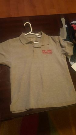 Grey girls uniform shirt