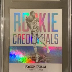 Jayson Tatum Basketball Graded Rookie card