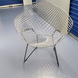 Bertie Chrome Mid Century  Chair 