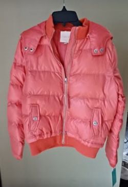 NEW Girls Size 14/16 Puffer JACKET with Detachable  Hood