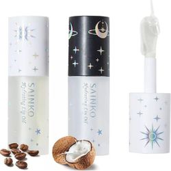 Natural Coconut Lip Plumper & Coffee Lip Care. Day And Night Lip OilDay and Night Use: SAINKO Day and Night Lip Plumping Set. 