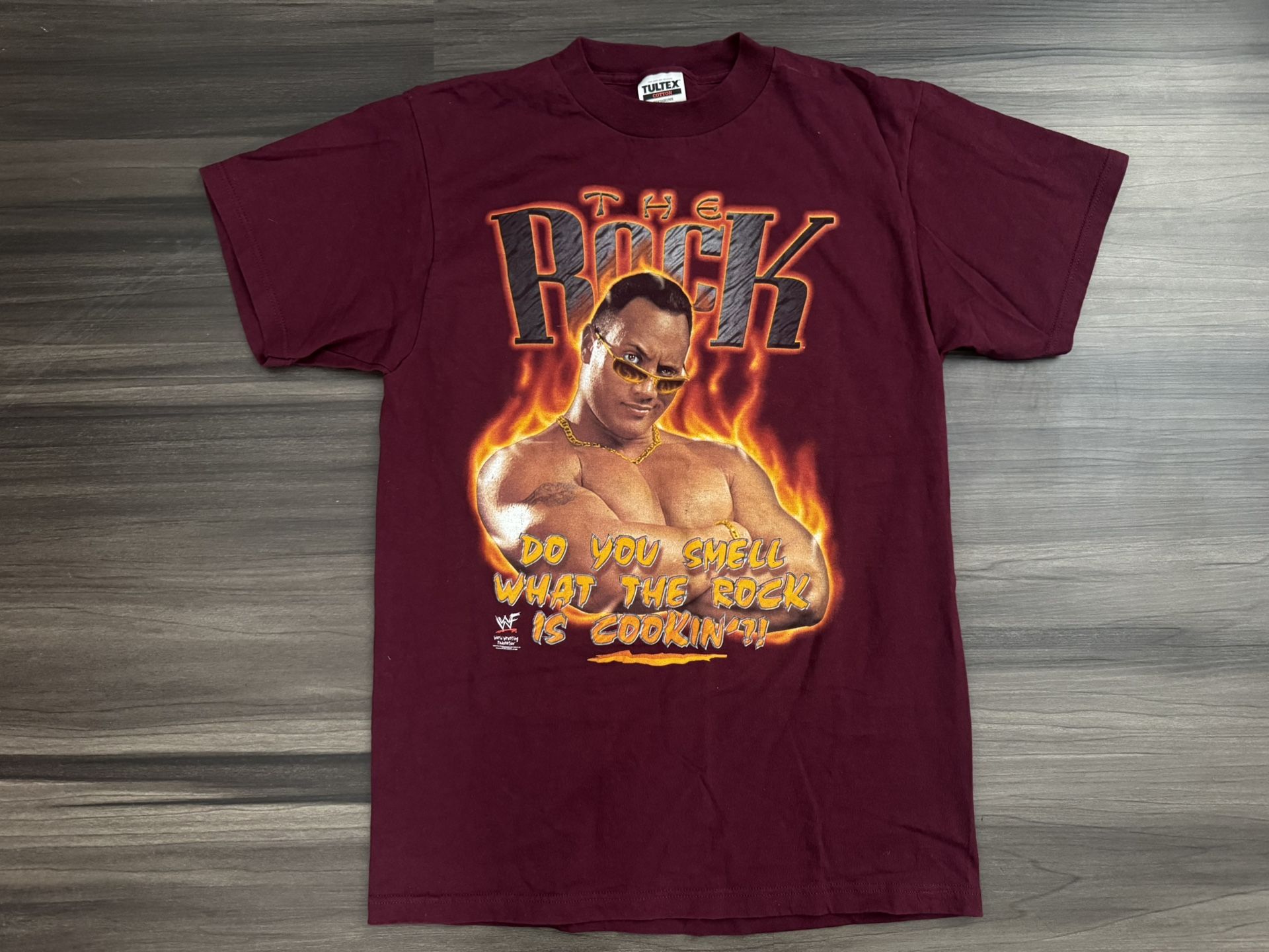 Vintage WWF WWE The Rock Do You Smell What The Rock is Cooking’?! Shirt Adult M  100% authentic. Good condition.   This vintage WWF WWE The Rock shirt