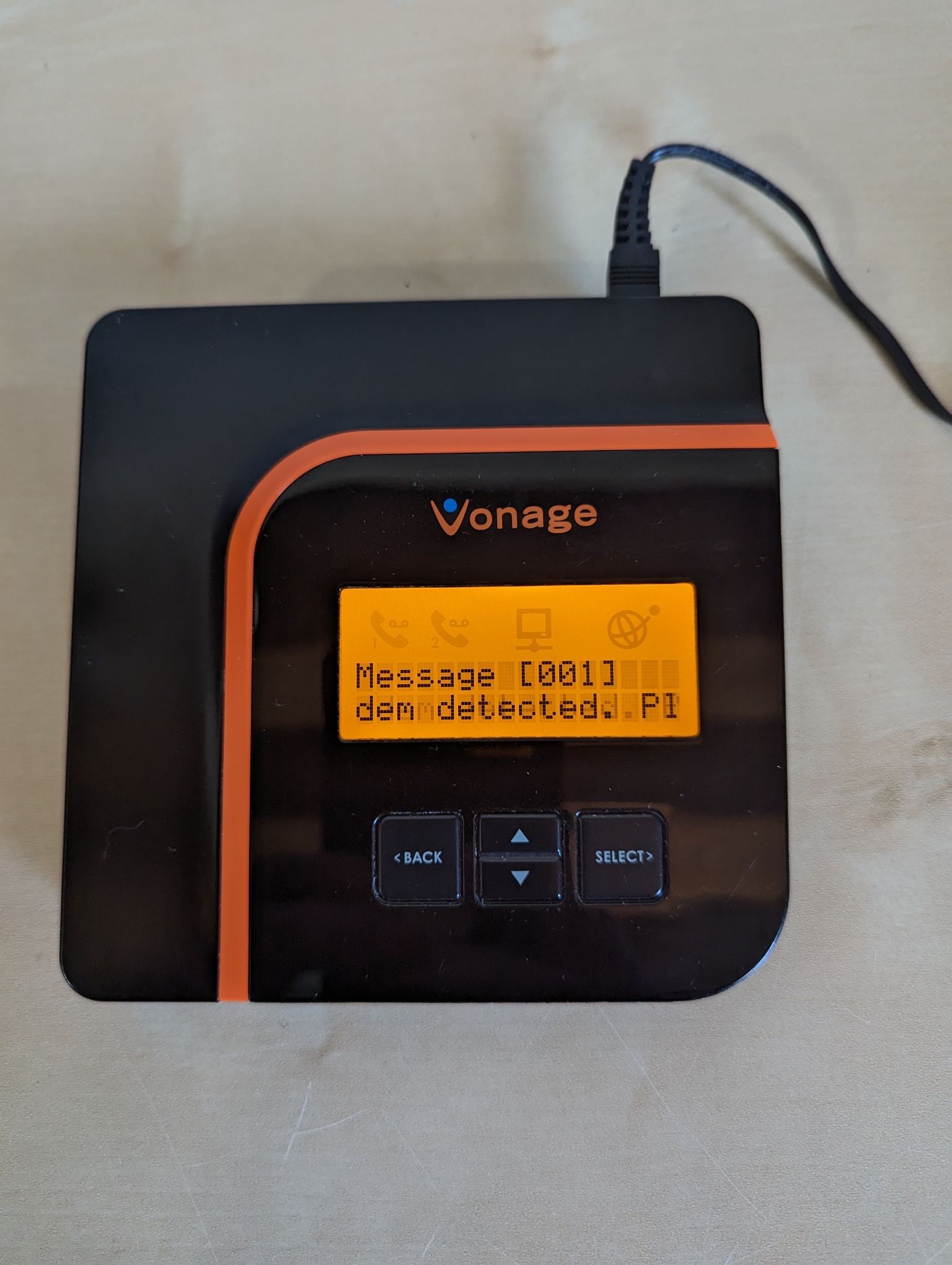 Vonage VDV21-VD Black Digital V-Portal Phone Service Adapter Internet Router.