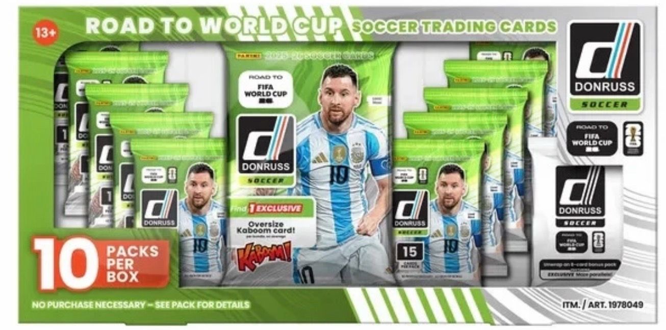 4 Box-Panini 2025-26 Donruss Road to FIFA World Cup Soccer Card