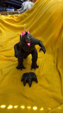 Godzilla RC Remote Control Figure Toy Light Sound Walking Tested Working