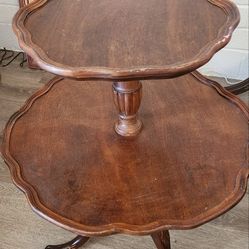 Antique 2 Tier Side Table