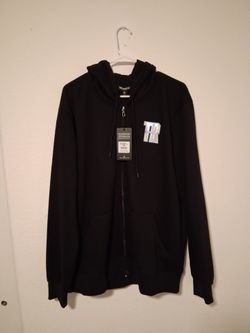 True Religion Black Zip-Up Hoodie with Tags