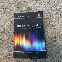 Critical Theory Today (Excellent Condition)
