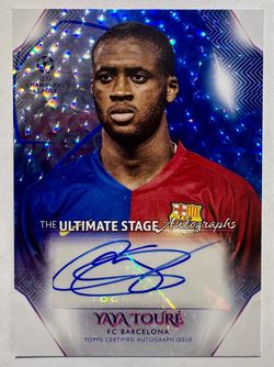 Topps UCC 2022-23 Ultimate Stage Auto Yaya Touré Barcelona /99