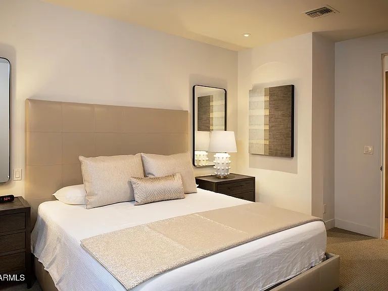 KING Custom Leather Bed Frame with Mattress