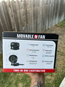 Solar movable fan