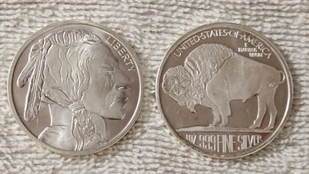 (10) 1 oz Silver Buffalo Silver Rounds (.999 Fine)