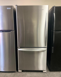 Whirlpool Stainless Steel Bottom Freezer Fridge - Great Condition, EnergyStar