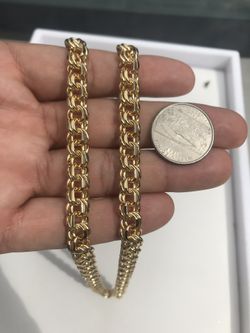 14k Gold filled chino link chain