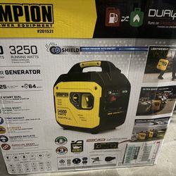 Champion Power Equipment 4500/3250-Watt Recoil Start Gasoline/Propane Powered Dual Fuel Inverter Generator with Quiet Technology and CO Shield •
