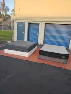 Queen size mattress set bedroom bed - delivery available