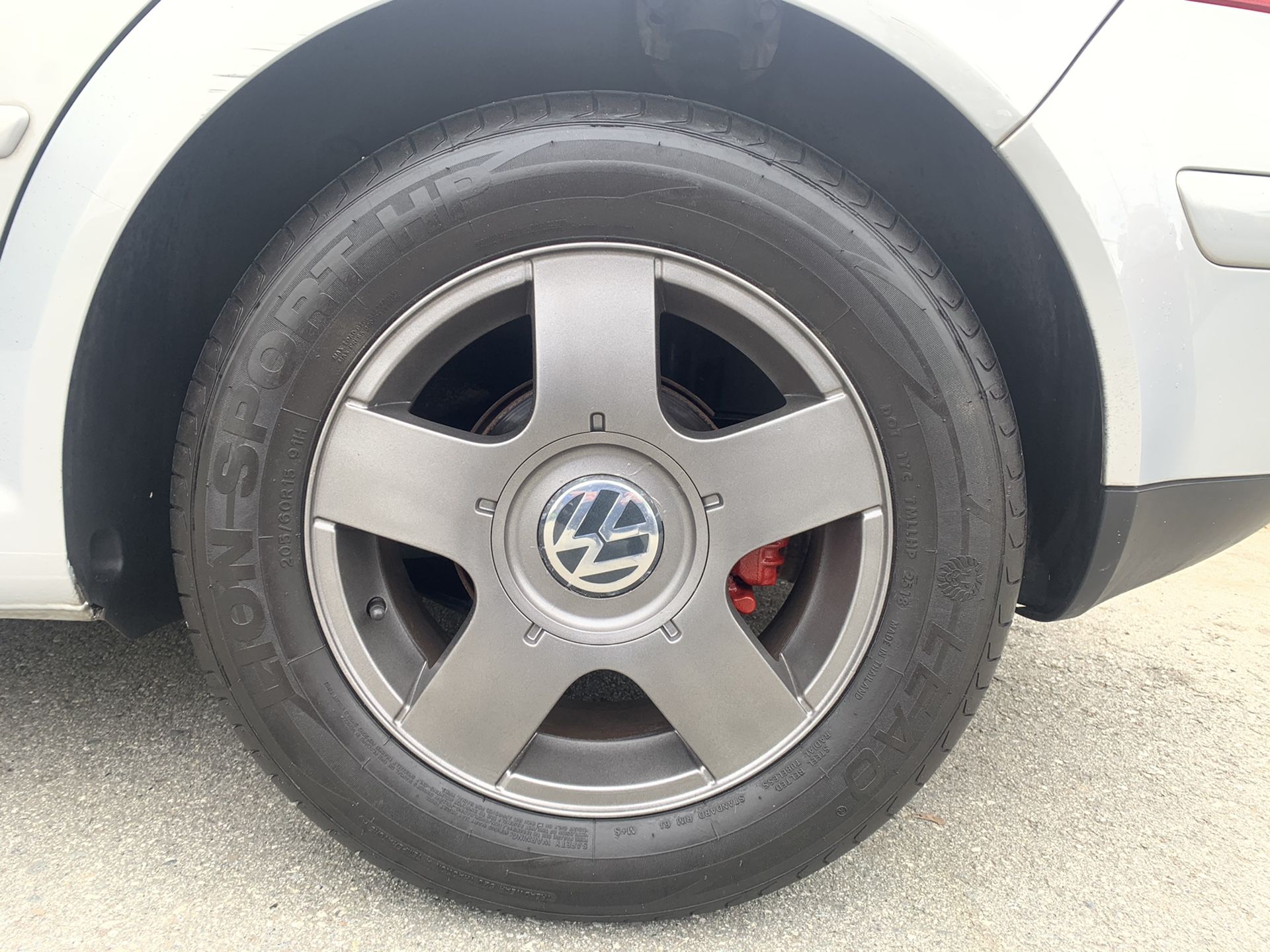 MK4 factory rims and tires.