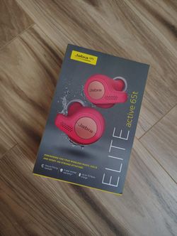 **like NEW**Jabra Elite Active 65T Red Bluetooth Earbuds