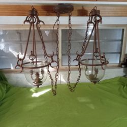 Antique Vintage Dual Hanging Lights