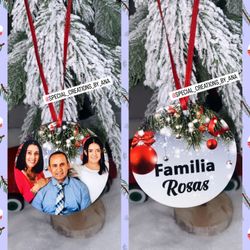 Double Sided Photo Ornaments 🎄