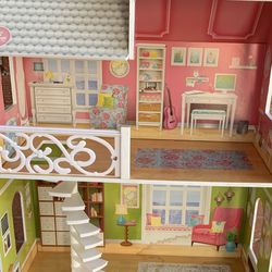 Children's Doll House PlaySet Kids Barbie Toys