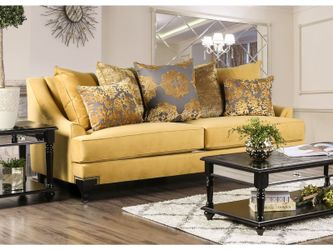 Viscontti Gold/Gray Sofa