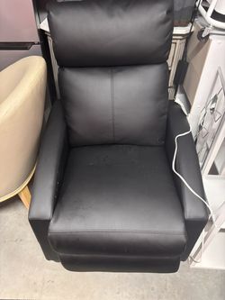 Comfortable Single-Seat Manual Recliner Chair PU Leather Upholstery