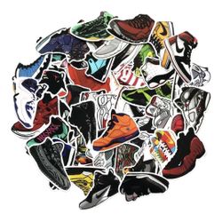 100 Pieces Not Repetitive Waterproof Sneaker-head Shoes Sticker Pack