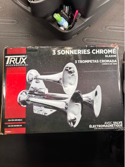 3 sonneries chrome/ 3 trompetas cromadas