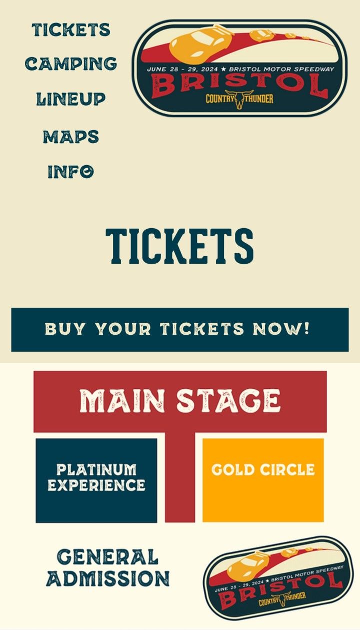 2 GA Country Thunder Tickets 