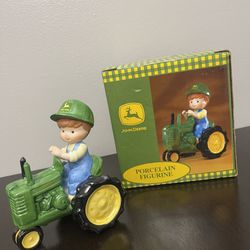 John Deere You’re On The Right Track boy on tractor figurine 1999 